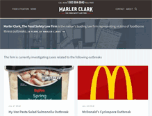 Tablet Screenshot of marlerclark.com